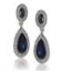Carolee Blue Crystal Drop Earrings